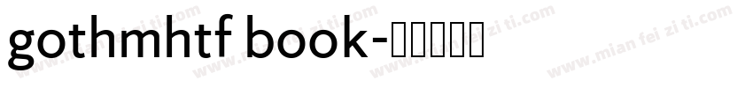 gothmhtf book字体转换